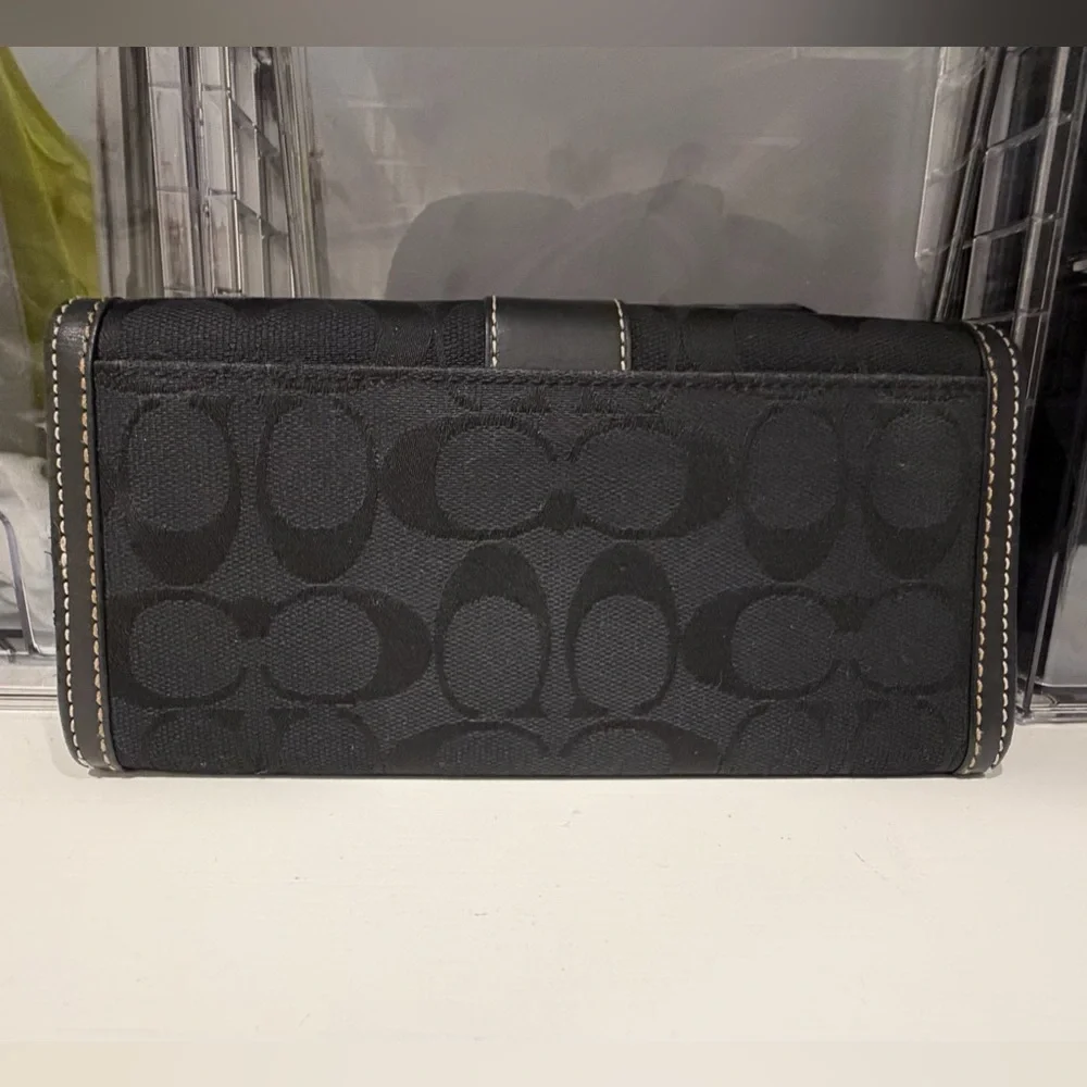 Coach Black Signature Clutch - Picture 6 of 7